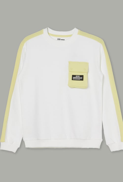 FAME FOREVER Boys Colourblocked Sweatshirt