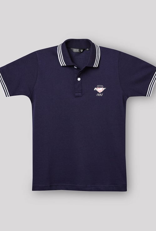 RUFF KIDS Boys Solid Polo T-shirt