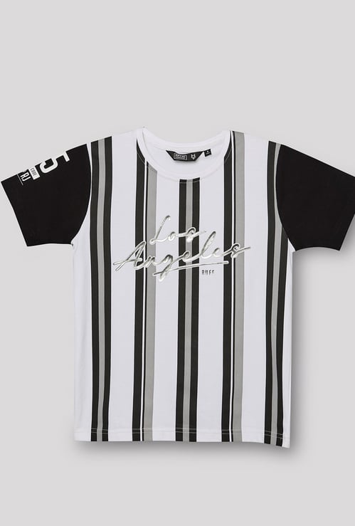 RUFF KIDS Boys Striped T-shirt