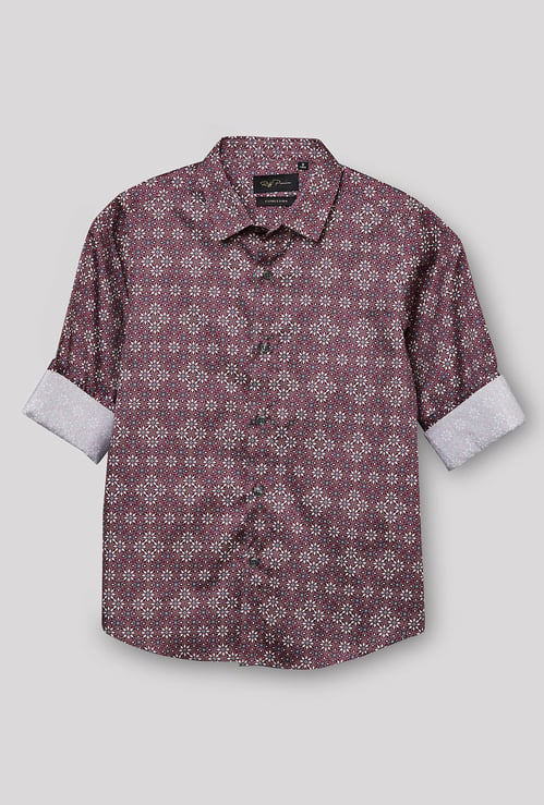RUFF KIDS Boys Geometric Print Shirt