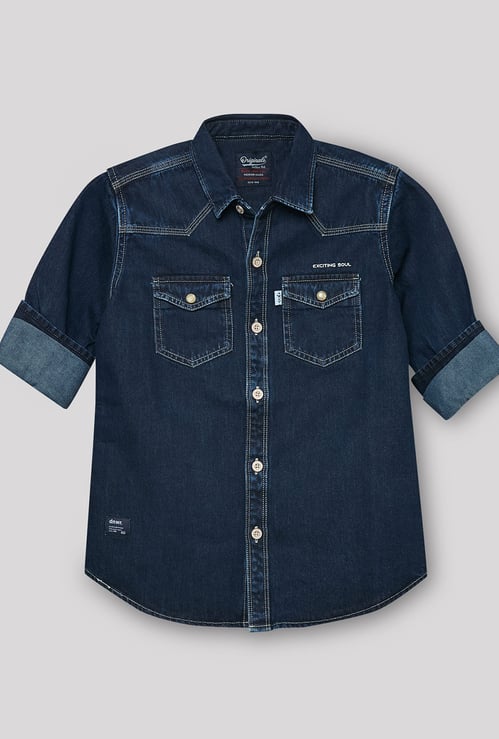 RUFF KIDS Boys Solid Shirt