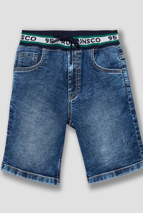 RUFF KIDS Boys Washed Denim Shorts