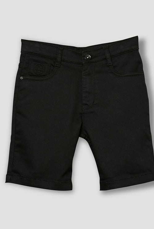 RUFF KIDS Boys Solid Denim Shorts