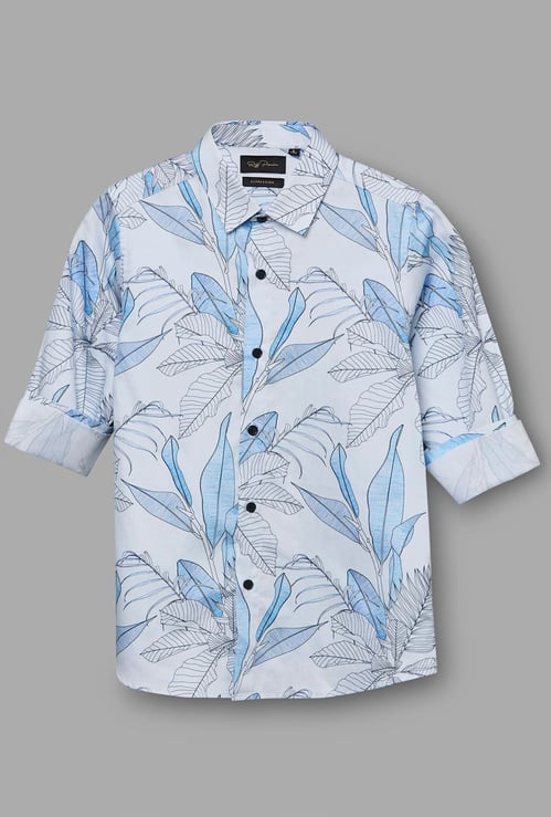 RUFF KIDS Boys Leaf Print Shirt