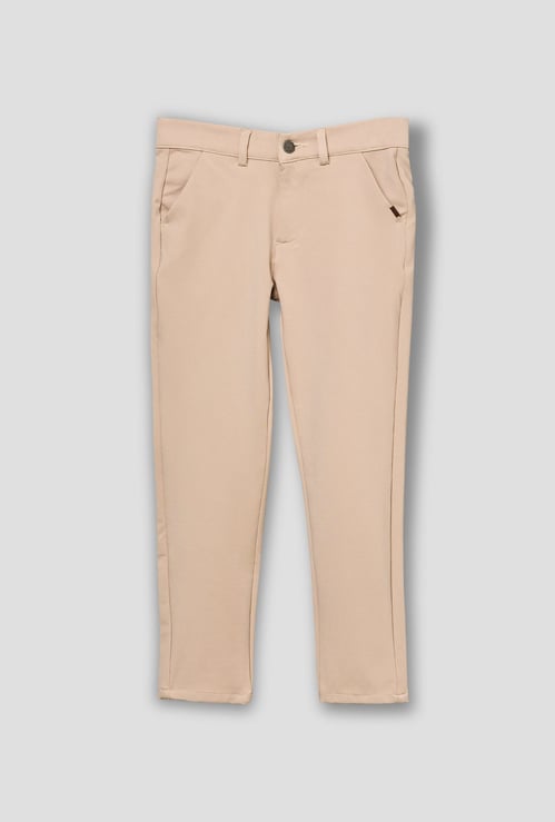 RUFF KIDS Boys Solid Regular Fit Trousers