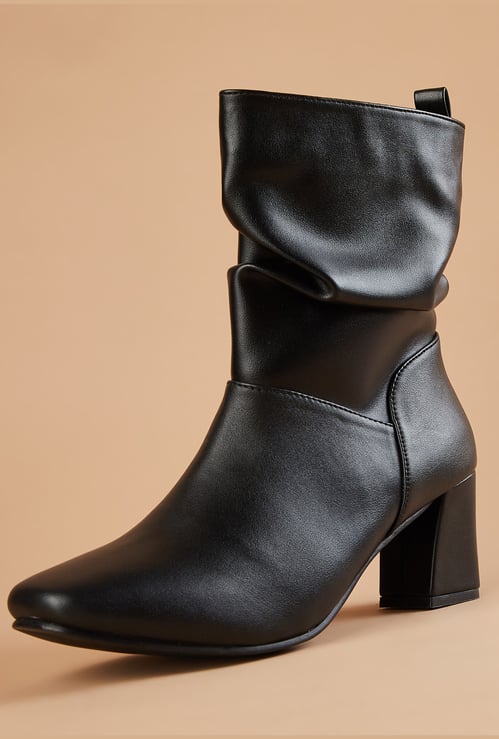 GINGER Block-Heel Ankle Boots