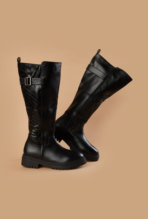 GINGER Zip-Up Calf Length Boots