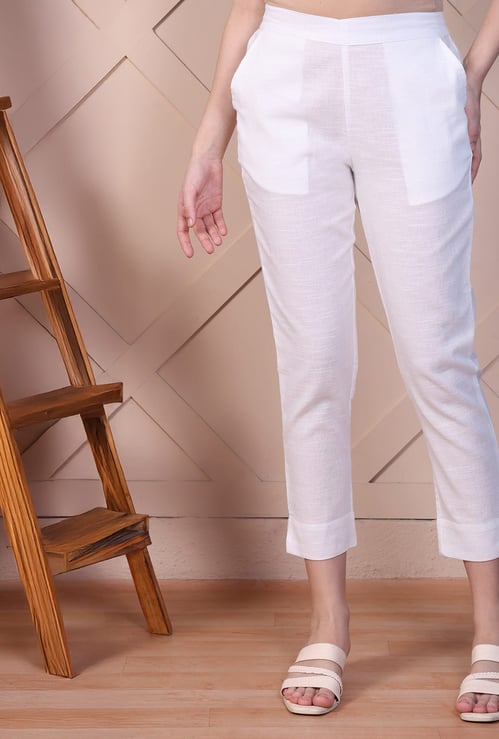 AURELIA Solid Straight Pants