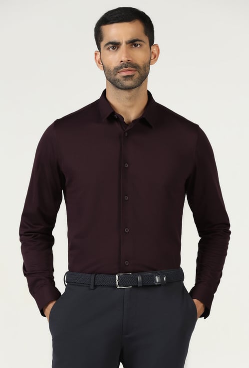 BLACKBERRYS Solid Slim Fit Formal Shirt