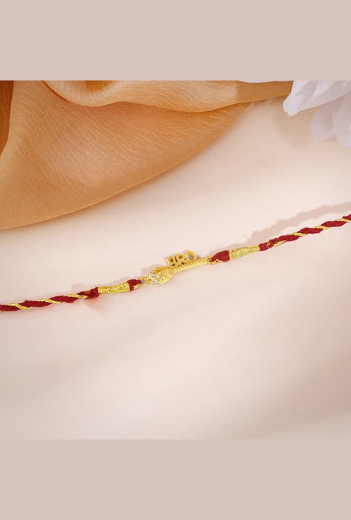 GIVA Hanuman Gadha Sterling Silver Rakhi