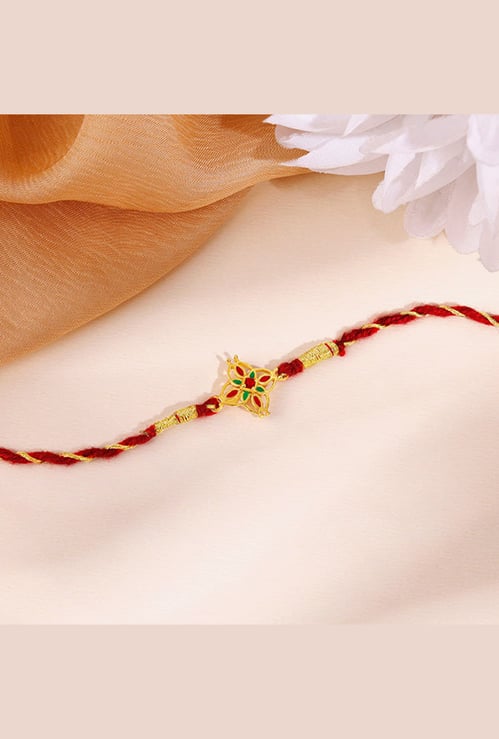 GIVA Sterling Silver Athangudi Rakhi