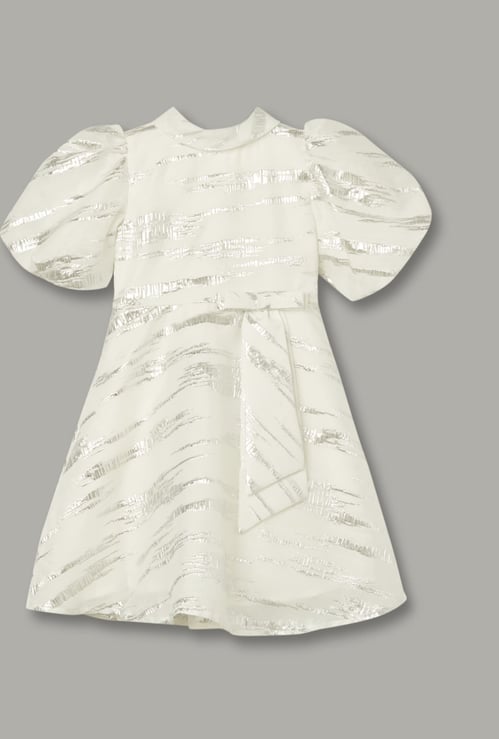 PEPPERMINT Girls Jacquard A-line Dress