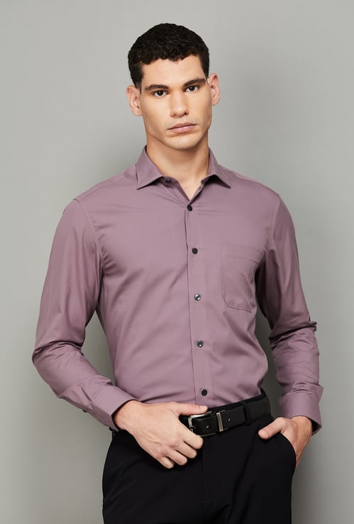 LOUIS PHILIPPE Solid Regular Fit Formal Shirt