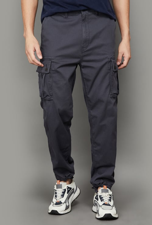 AMERICAN EAGLE Solid Regular Fit Joggers