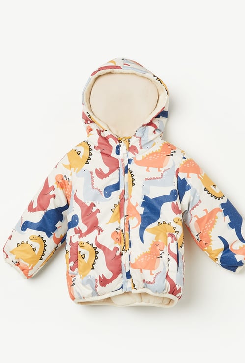 JUNIORS Boys Dino Print Bomber Jacket