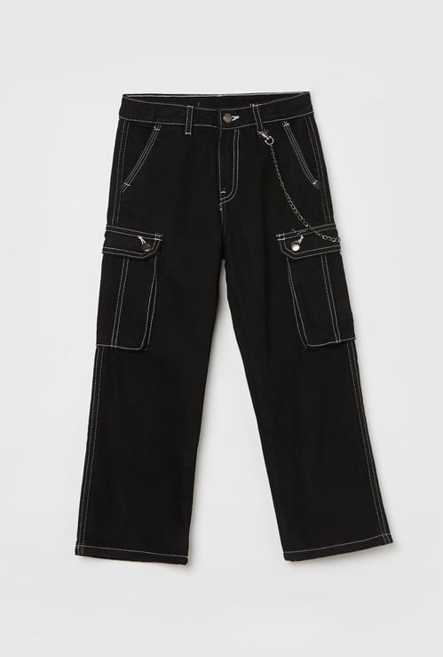 FAME FOREVER Boys Cargo with Chain