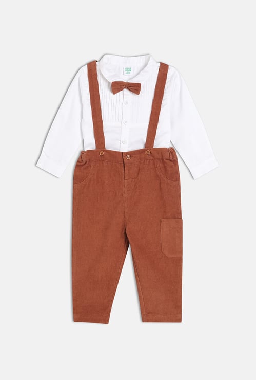 FS MINI KLUB Boys Corduroy Dungarees with Shirt
