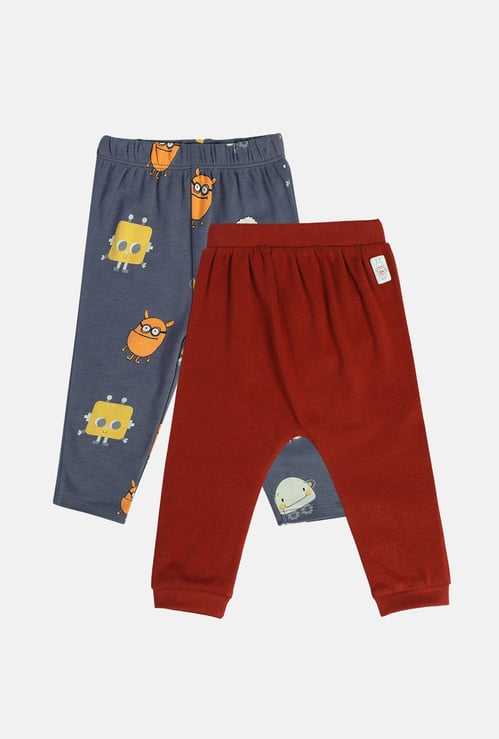 FS MINI KLUB Boys Knitted Joggers - Pack of 2