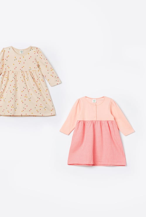 FS MINI KLUB Assorted A-Line Dresses - Pack of 2