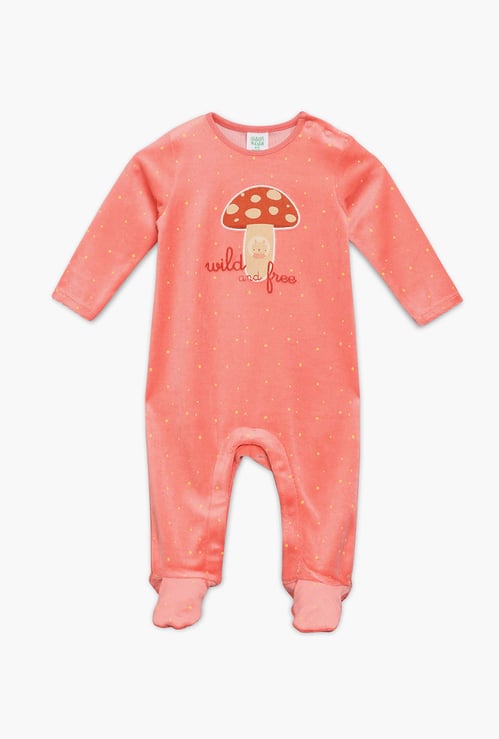 FS MINI KLUB Girls Embroidered Sleepsuit