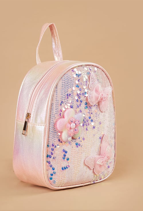 GINGER Sequinned Backpack
