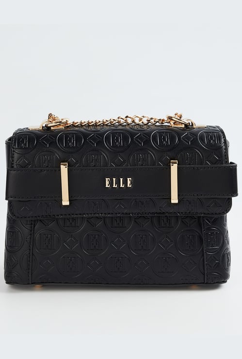 ELLE Brand Embossed Sling Bag