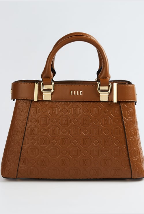 ELLE Embossed Handheld Bag