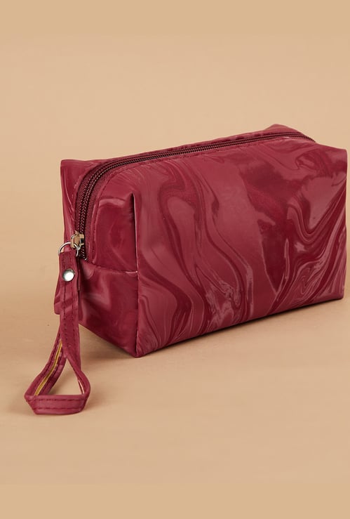 GINGER Marble Print Vanity Pouch