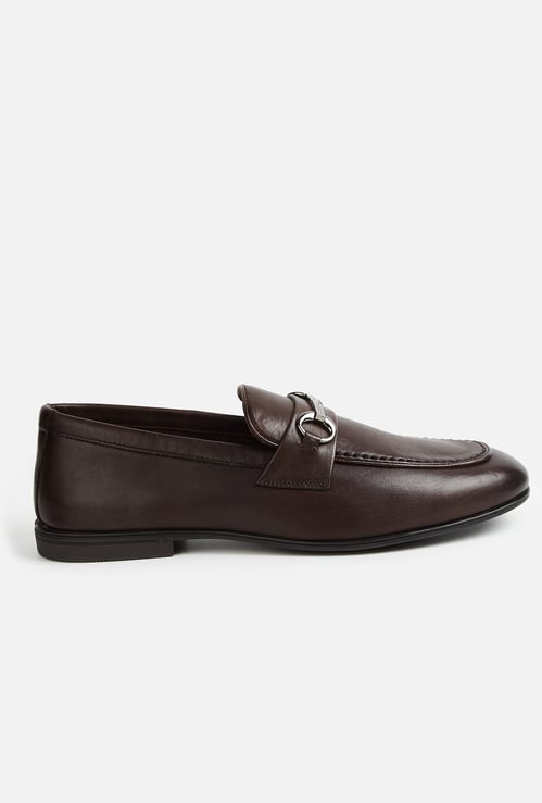 LOUIS PHILIPPE Textured Slip On Loafers