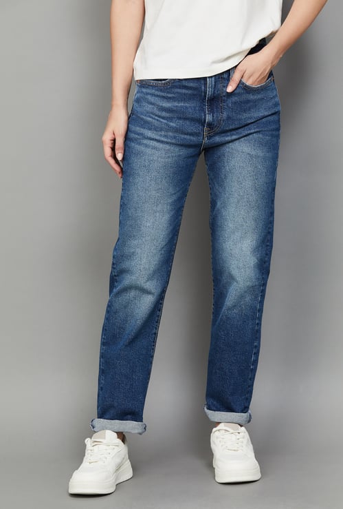 LEVI'S Washed Straight Fit Jeans