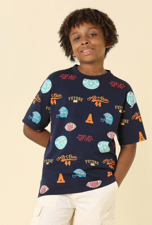 ALLEN SOLLY Boys Graphic Print T-shirt