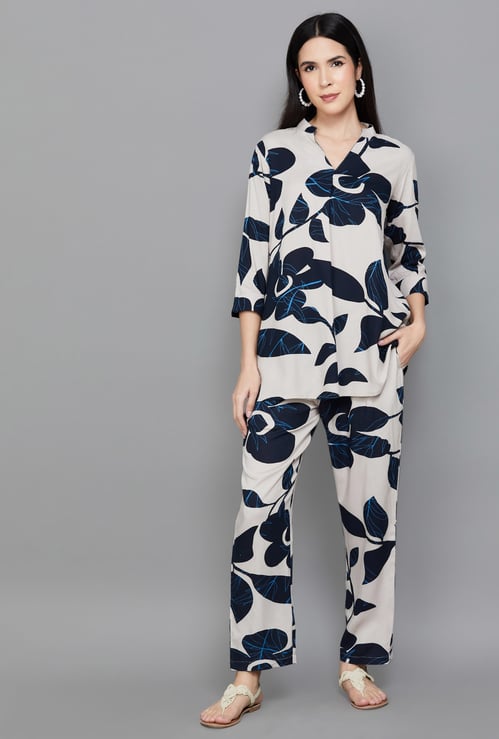 LIBAS Floral Print Co-Ord Set