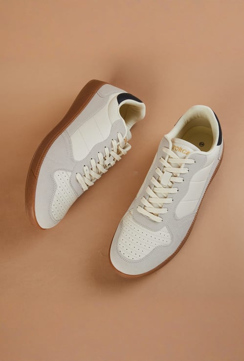 FORCA Textured Lace Up Sneakers