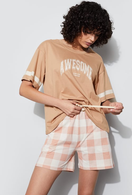 GINGER Typographic Print T-shirt
