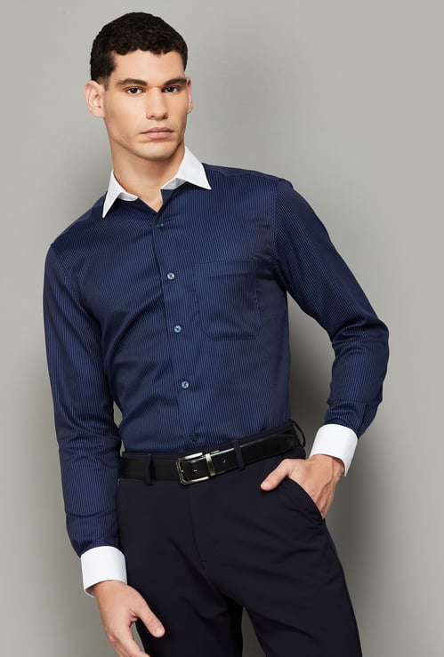 LOUIS PHILIPPE Striped Regular Fit Formal Shirt