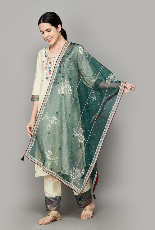 SPAN Floral Print Dupatta