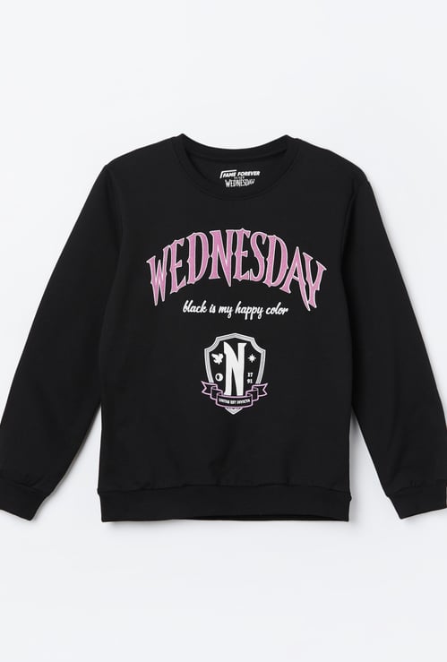 FAME FOREVER Girls Wednesday Sweatshirt