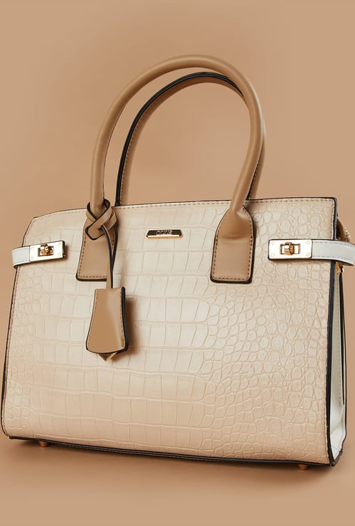 CODE Croc Embossed Handheld Bag