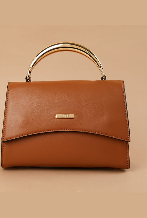 CODE Metal Accent Handheld Bag