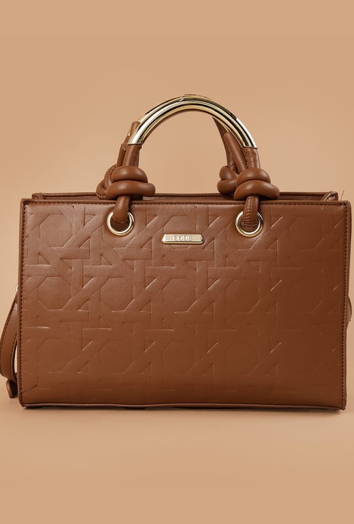 CODE Embossed Handheld Bag