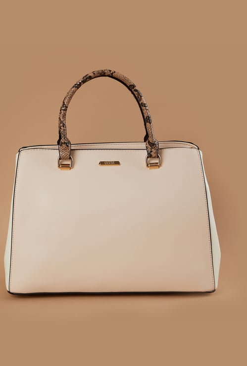 CODE Handheld Bag with Embossed Handles