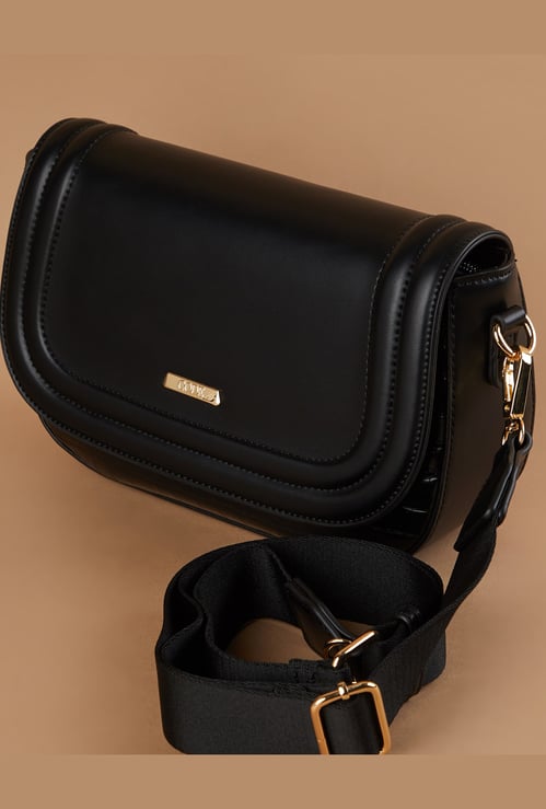 CODE Croc Embossed Sling Bag