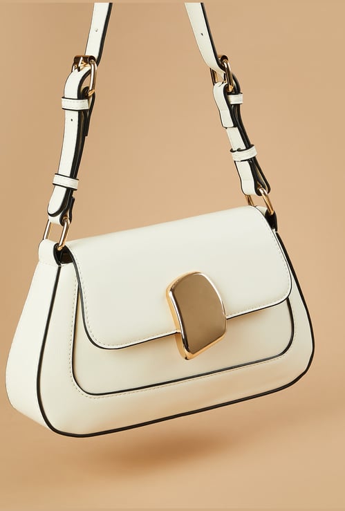 GINGER Shoulder Bag with Metallic Accent