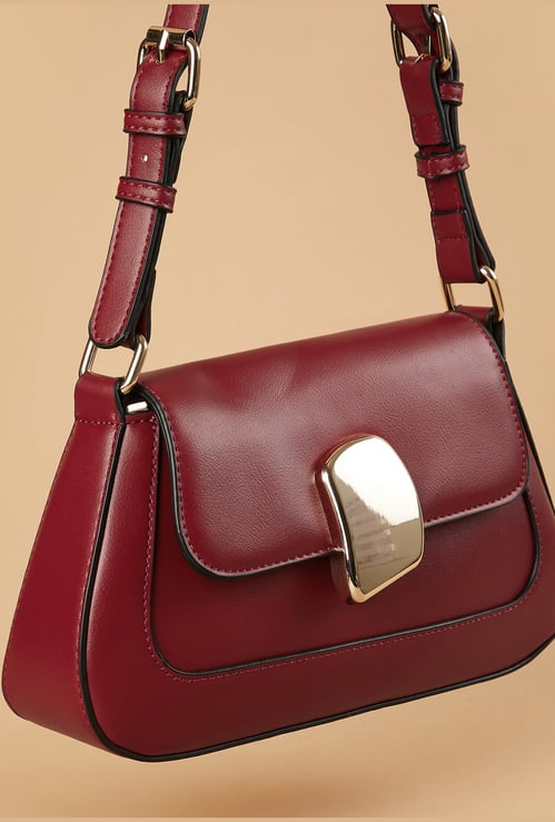 GINGER Shoulder Bag with Metallic Accent