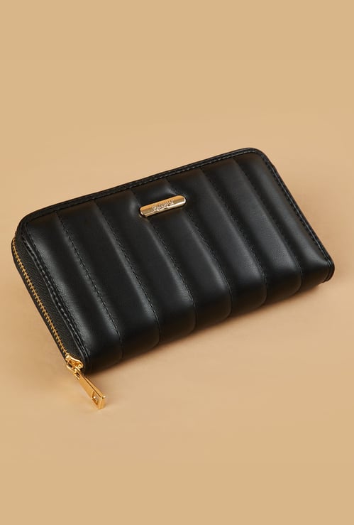GINGER Quilted Zip-Around Wallet