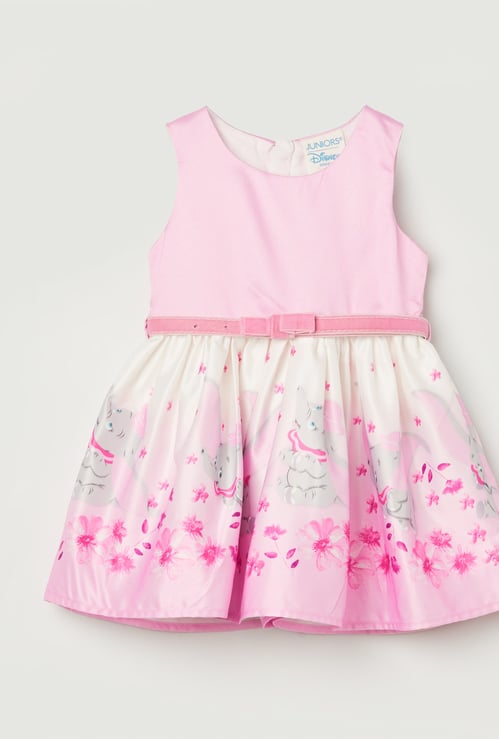 JUNIORS Girls Printed Fit and Flare Dress