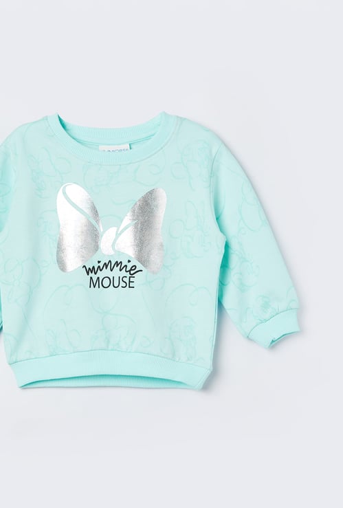JUNIORS Girls Minnie Mouse Sweatshirt