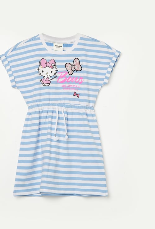 FAME FOREVER Girls Hello Kitty Fit & Flare Dress