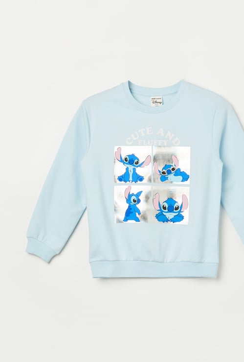 FAME FOREVER Girls Stitch Print Sweatshirt