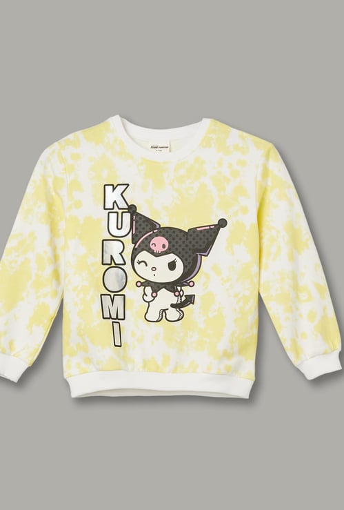 FAME FOREVER Girls Tie Dye Sweatshirt